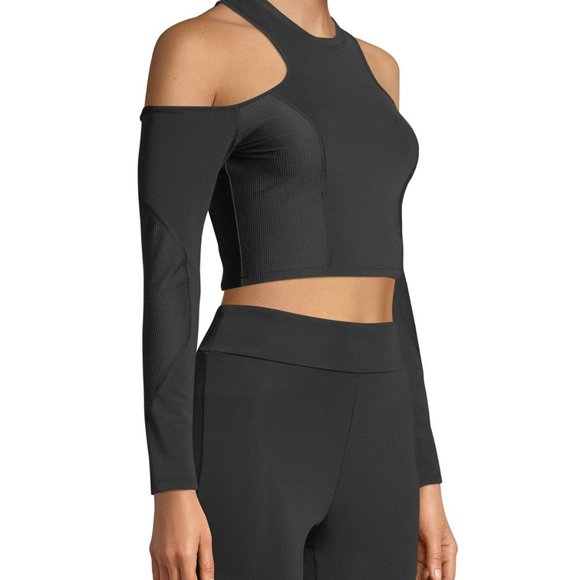 Hana Cold Shoulder Tactical Long Sleeve Top - Picture 2 of 4